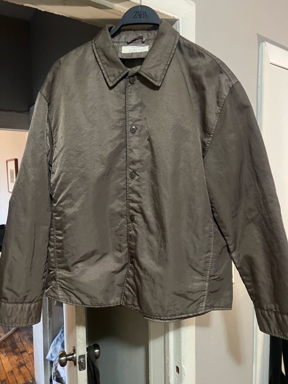 Zara Men's Brown Lightweight Button-Front Jacket size Medium